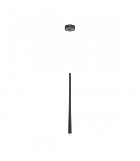 Maytoni Cascade Modern Slim Pendant Ceiling Light Black Integrated LED 4000K-2