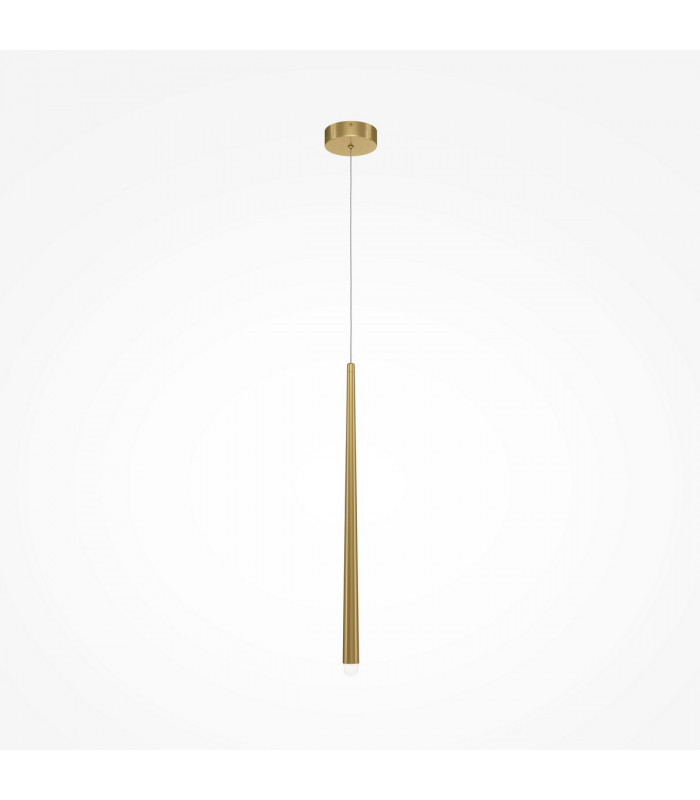 Maytoni Cascade Modern Slim Pendant Ceiling Light Brass Integrated LED 4000K-1