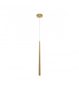 Maytoni Cascade Modern Slim Pendant Ceiling Light Brass Integrated LED 4000K-2