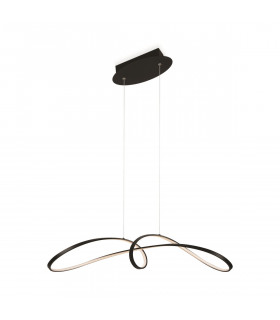 Maytoni Curve Modern Integrated LED Pendant Ceiling Light Black 4000K-2