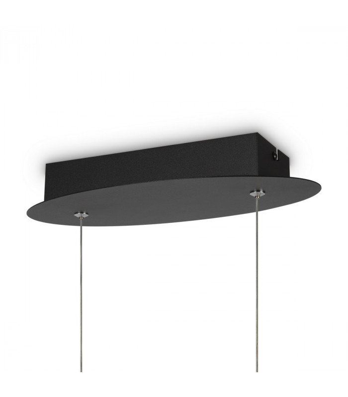 Maytoni Curve Modern Integrated LED Pendant Ceiling Light Black 4000K-4