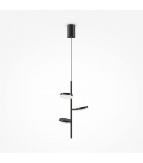 Maytoni Fad Modern 3 Light Integrated LED Pendant Ceiling Light Matt Black 3000K-1