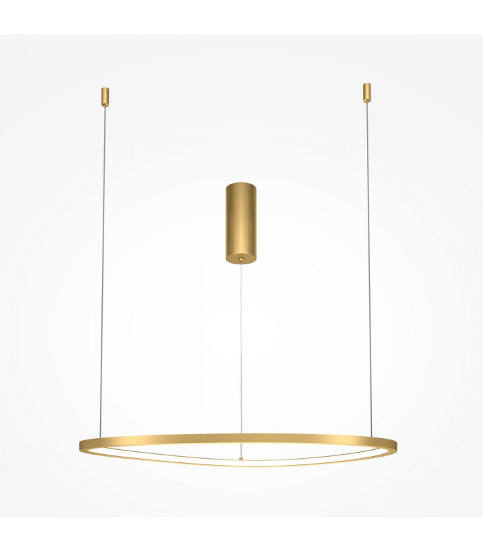 Maytoni Glint Modern Integrated LED Pendant Ceiling Light Brass 60cm 3000K-1