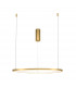 Maytoni Glint Modern Integrated LED Pendant Ceiling Light Brass 60cm 3000K-2