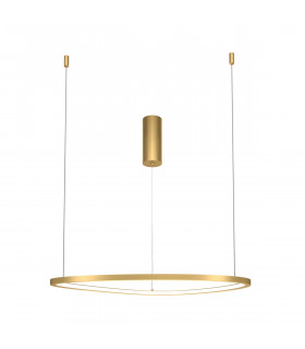 Maytoni Glint Modern Integrated LED Pendant Ceiling Light Brass 60cm 3000K-2