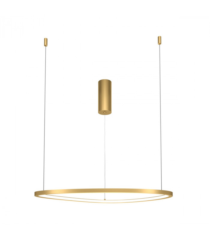 Maytoni Glint Modern Integrated LED Pendant Ceiling Light Brass 60cm 3000K-2