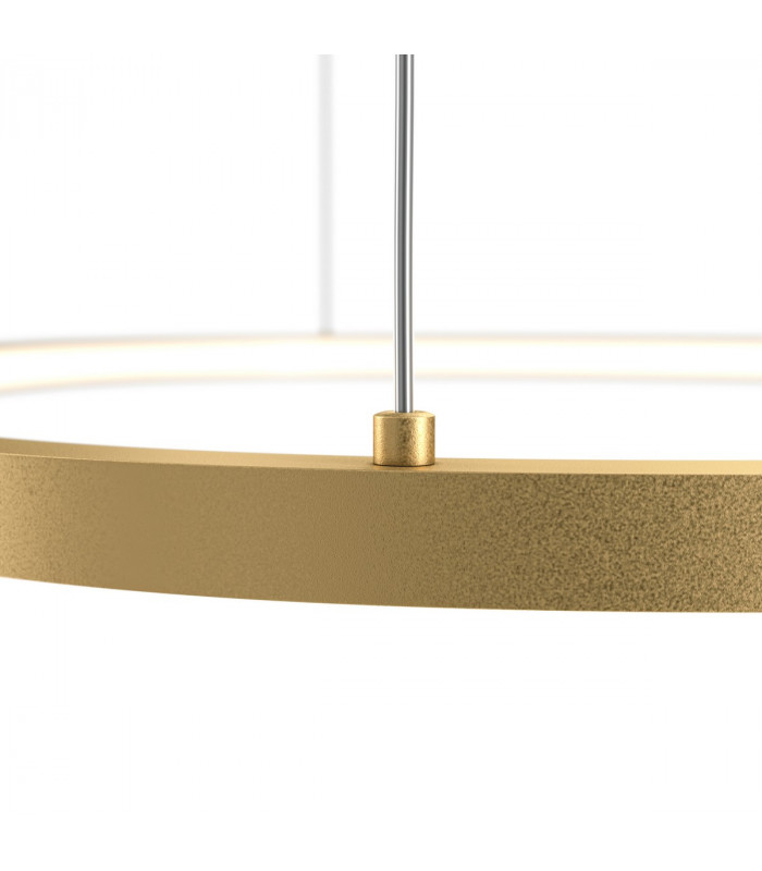 Maytoni Glint Modern Integrated LED Pendant Ceiling Light Brass 60cm 3000K-3