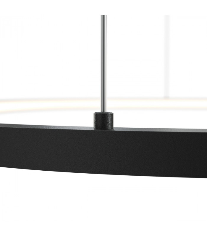Maytoni Glint Modern Integrated LED Pendant Ceiling Light Black 80cm 3000K-3