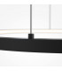 Maytoni Glint Modern Integrated LED Pendant Ceiling Light Black 80cm 3000K-4
