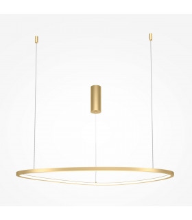 Maytoni Glint Modern Integrated LED Pendant Ceiling Light Brass 80cm 3000K-1