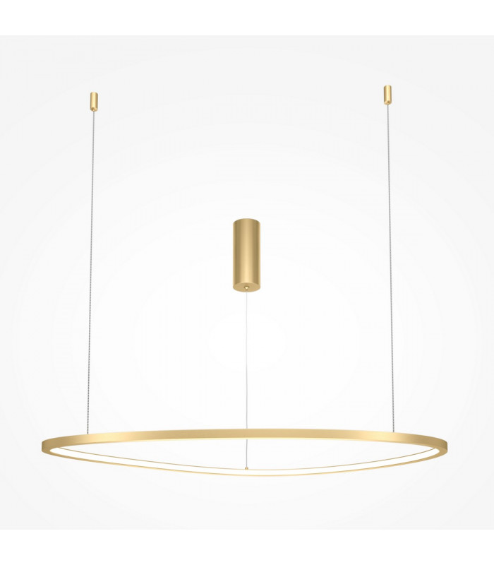 Maytoni Glint Modern Integrated LED Pendant Ceiling Light Brass 80cm 3000K-1