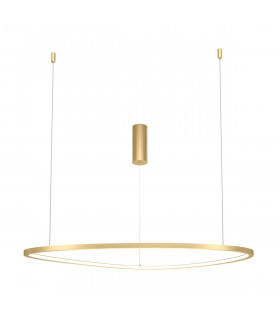 Maytoni Glint Modern Integrated LED Pendant Ceiling Light Brass 80cm 3000K-2