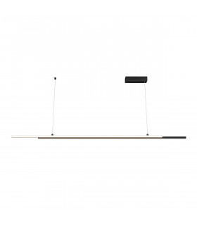 Maytoni Halo Modern 2 Light Integrated LED Pendant Ceiling Light Black 4000K-1