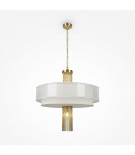 Maytoni Impressive Modern 5 Light Cylindrical Pendant Ceiling Light Gold E14-1