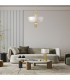 Maytoni Impressive Modern 5 Light Cylindrical Pendant Ceiling Light Gold E14-2