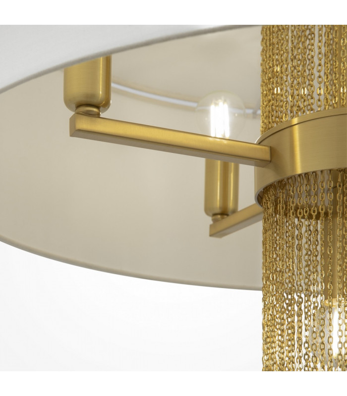 Maytoni Impressive Modern 5 Light Cylindrical Pendant Ceiling Light Gold E14-4
