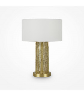 Maytoni Impressive Modern Table Lamp with Round Shade Gold E27-1