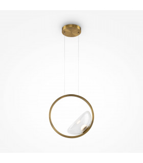 Maytoni Lunare Modern Integrated LED Pendant Ceiling Light Brass 3000K-1