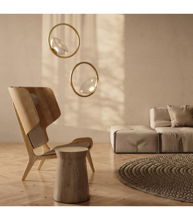 Maytoni Lunare Modern Integrated LED Pendant Ceiling Light Brass 3000K-2