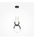 Maytoni Node Modern 2 Light Integrated LED Pendant Ceiling Light Black 3000K-1