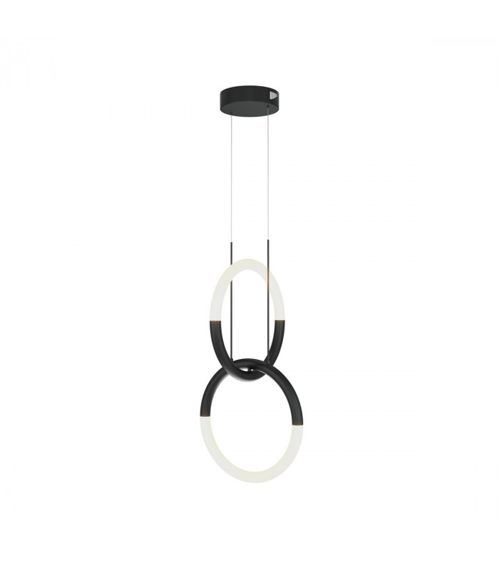 Maytoni Node Modern 2 Light Integrated LED Pendant Ceiling Light Black 3000K-2