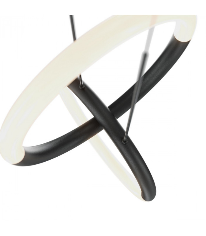 Maytoni Node Modern 2 Light Integrated LED Pendant Ceiling Light Black 3000K-3