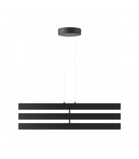 Maytoni Origami Modern 3 Light Integrated LED Pendant Ceiling Light Black 4000K-2