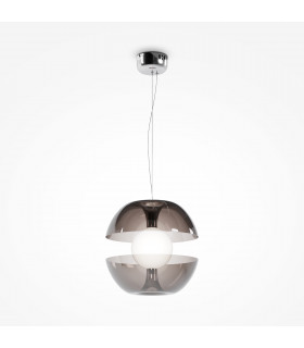 Maytoni Rebel Modern Globe Pendant Ceiling Light Chrome 3000K-1