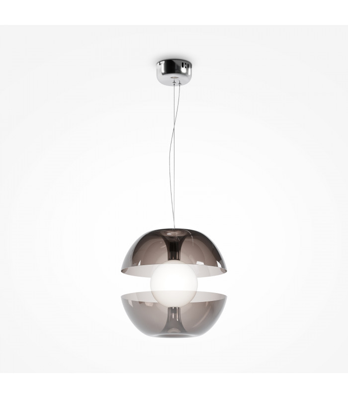 Maytoni Rebel Modern Globe Pendant Ceiling Light Chrome 3000K-1