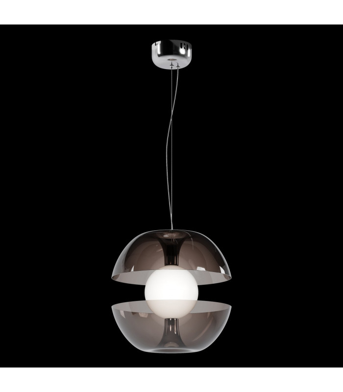 Maytoni Rebel Modern Globe Pendant Ceiling Light Chrome 3000K-3