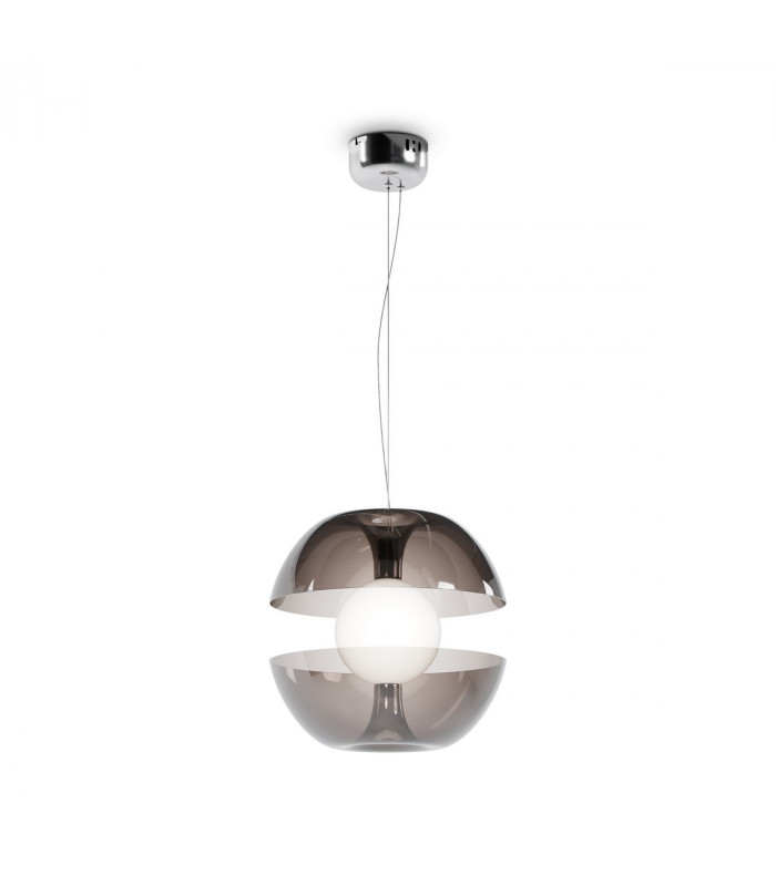 Maytoni Rebel Modern Globe Pendant Ceiling Light Chrome 3000K-5
