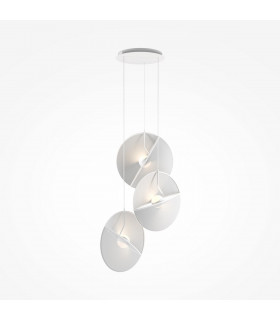 Maytoni Reflex Modern 6 Light Cluster Pendant Ceiling Light White 3000K-1