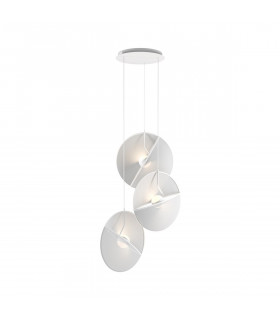 Maytoni Reflex Modern 6 Light Cluster Pendant Ceiling Light White 3000K-2