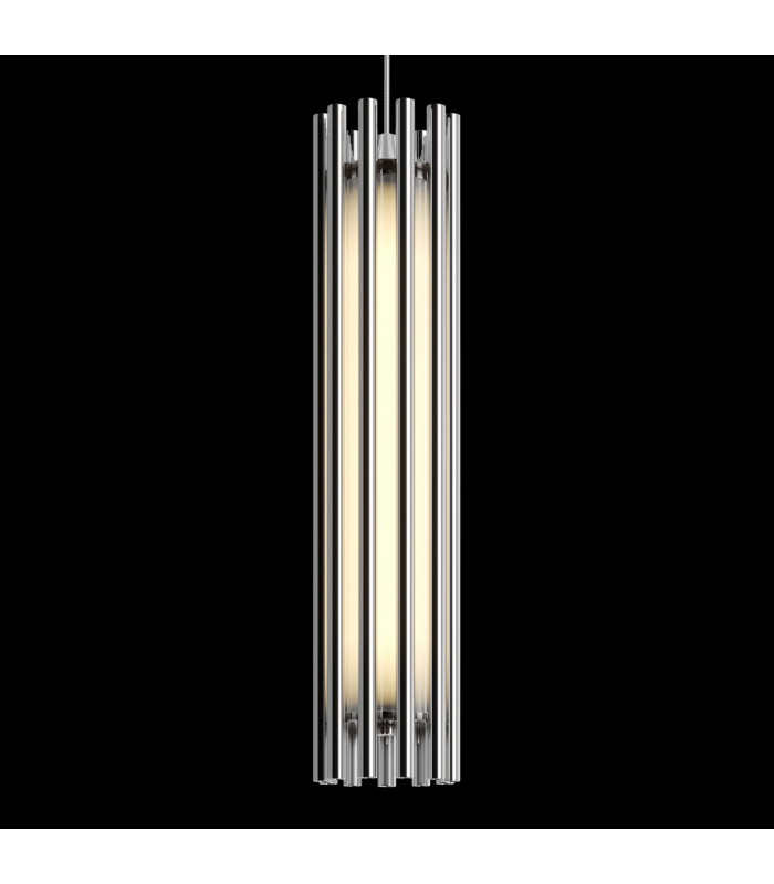 Maytoni Sonata Modern Integrated LED Pendant Ceiling Light Chrome 3000K-8