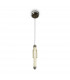 Maytoni Verticale Modern Slim Pendant Ceiling Light Chrome Cognac Shade Integrated LED 3000K-3