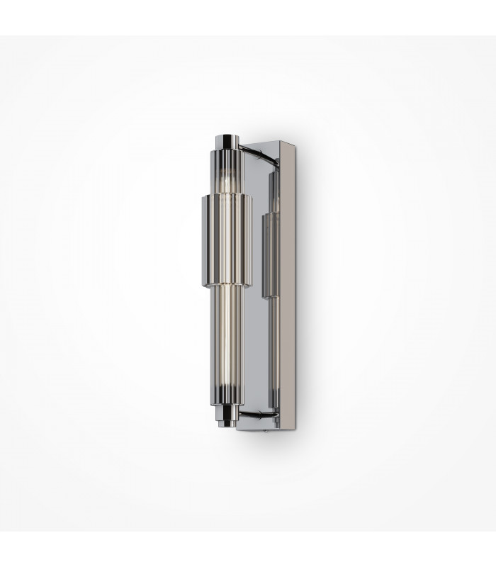 Maytoni Verticale Modern Integrated LED Wall Lamp Chrome Chrome Shade 3000K-1