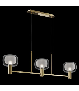 Maytoni Vision Modern 3 Light Bar Pendant Ceiling Light Gold E14-2