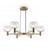 Maytoni Vision Modern 6 Light Multi Arm Floor Lamp Gold E14-3