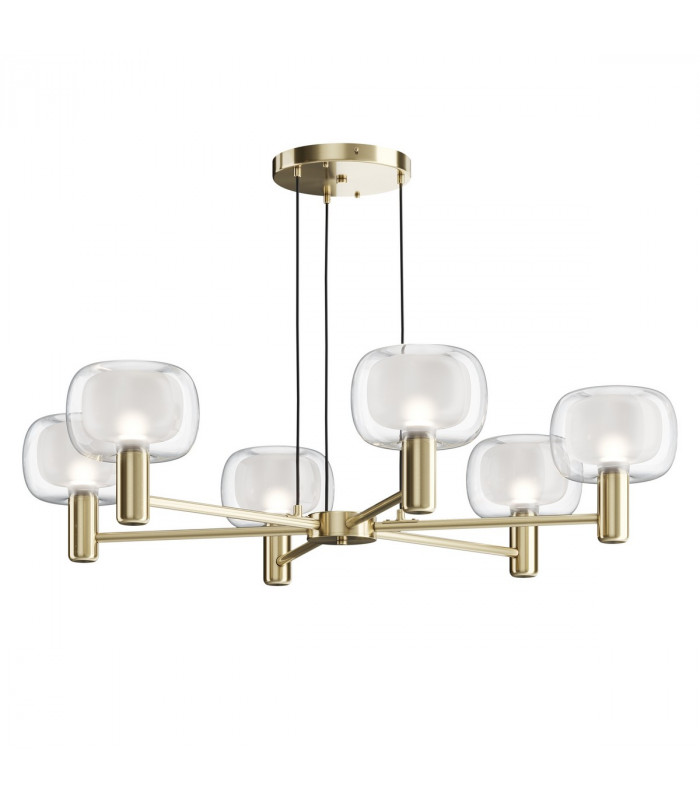 Maytoni Vision Modern 6 Light Multi Arm Floor Lamp Gold E14-5