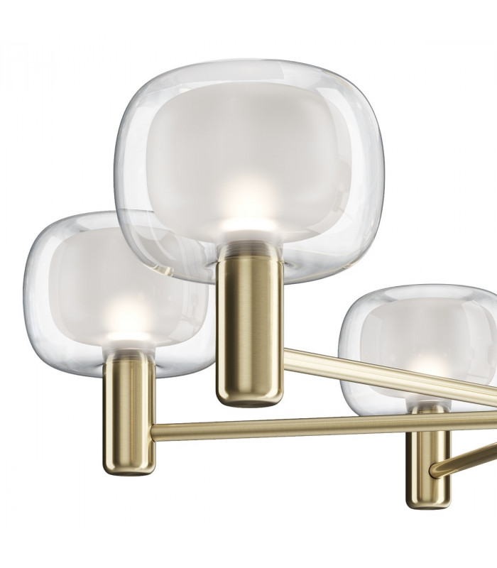 Maytoni Vision Modern 6 Light Multi Arm Floor Lamp Gold E14-6