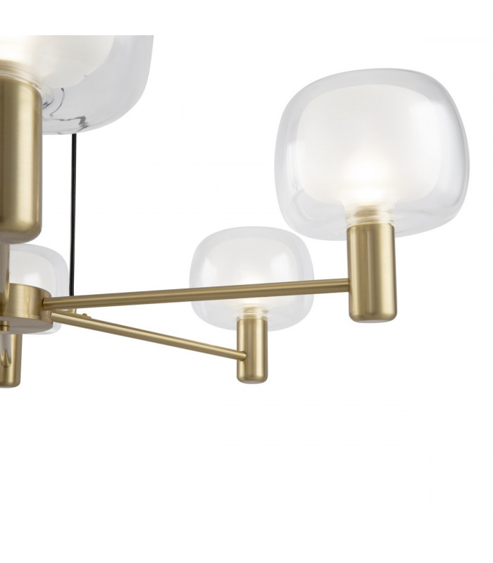Maytoni Vision Modern 6 Light Multi Arm Floor Lamp Gold E14-7