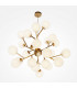 Maytoni Dallas Modern 24 Light Globe Pendant Ceiling Light Gold Matte White Shade G9-1