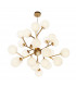 Maytoni Dallas Modern 24 Light Globe Pendant Ceiling Light Gold Matte White Shade G9-2