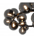 Maytoni Dallas Modern 25 Light Globe Pendant Ceiling Light Black Smoky Shade G9-4