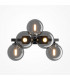 Maytoni Dallas Modern 5 Light Wall Lamp Black Smoky Shade G9-1