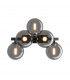 Maytoni Dallas Modern 5 Light Wall Lamp Black Smoky Shade G9-2