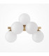 Maytoni Dallas Modern 5 Light Wall Lamp Gold Matte White Shade G9-1