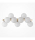Maytoni Dallas Modern 9 Light Wall Lamp Gold Matte White Shade G9-1