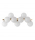 Maytoni Dallas Modern 9 Light Wall Lamp Gold Matte White Shade G9-2