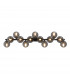 Maytoni Dallas Modern 13 Light Wall Lamp Black Smoky Shade G9-2